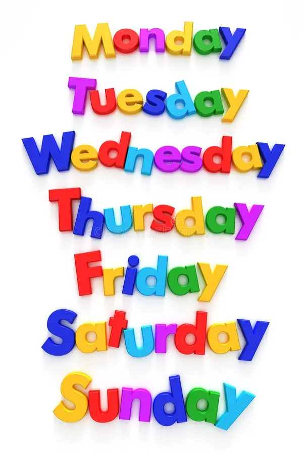 Days week letter